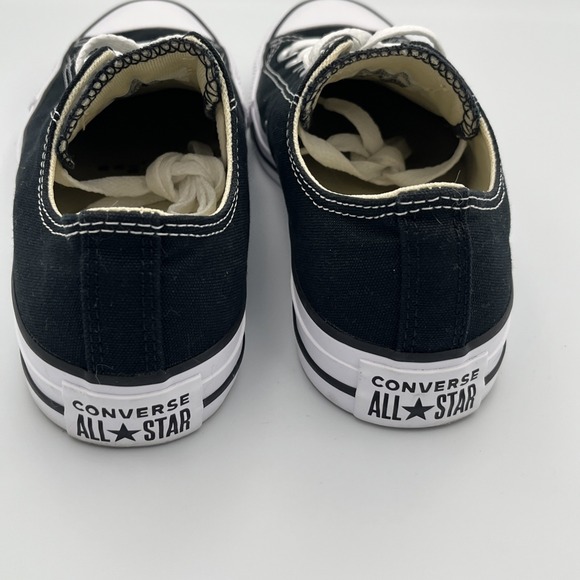 Converse All Star Chuck Taylor Sneakers Size 8 Black White Canvas Lace Up Shoes - Picture 8 of 13
